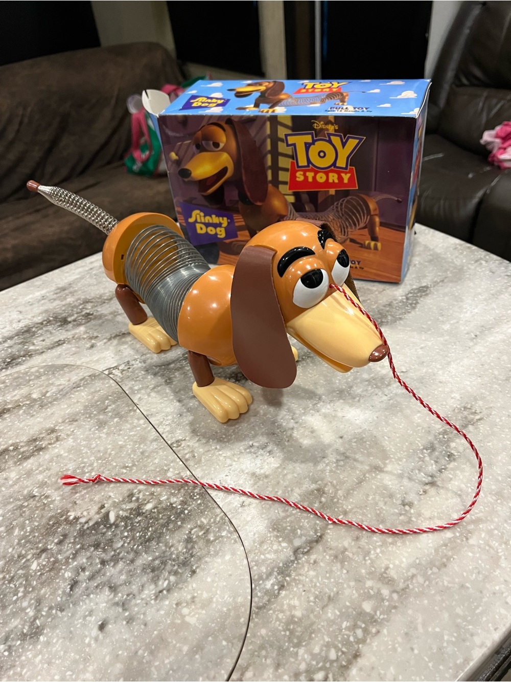 Vintage 1995 Disney Toy Story Slinky Dog Pull Toy James Industries #225000
